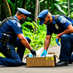 수리남의 치명적인 범죄 및 사건사고 - Anti-Drug Operation**

"A professional photo of police officers, fully clothed in appropriate tactic...